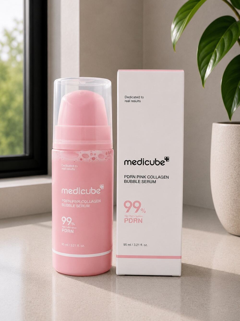 $32 New Medicube PDRN Pink Collagen Bubble Serum 95mL New Sealed Made in Korea